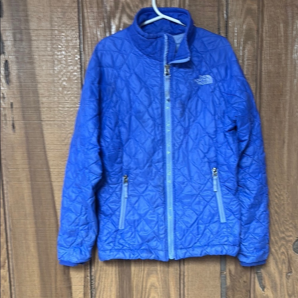 The North Face Girl’s Blueish/purple Quilted Jacket Lightweight Size 7/8‎